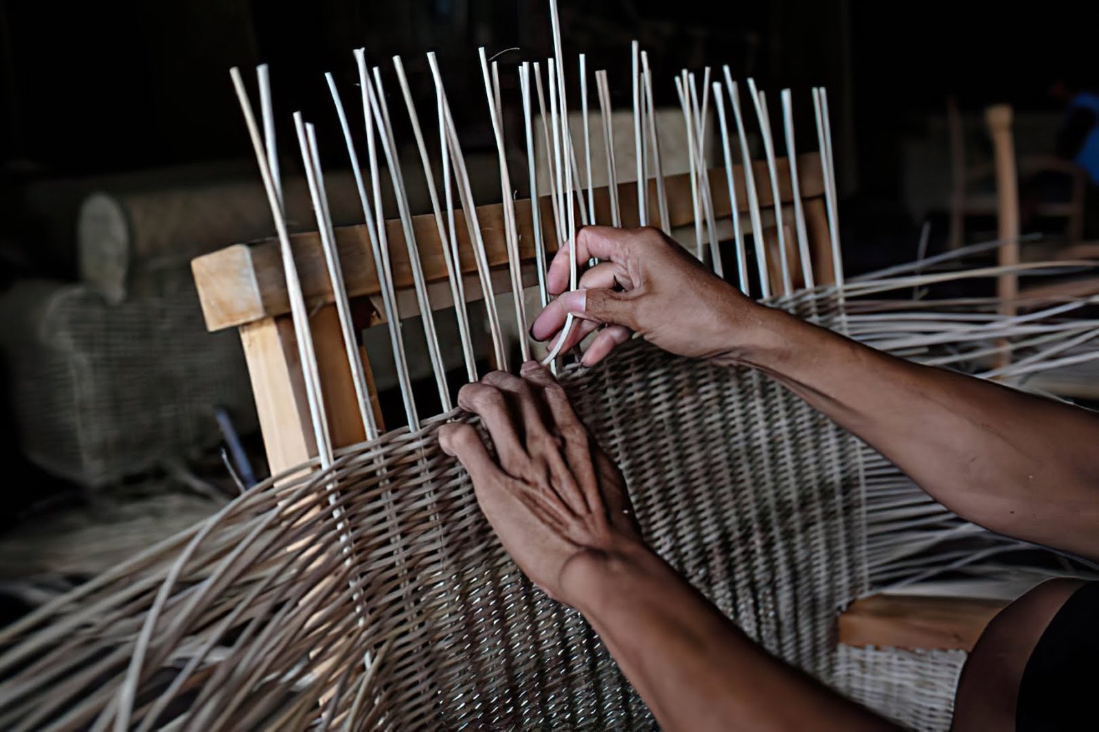 Rattan and cane product making- Trinity Crafts