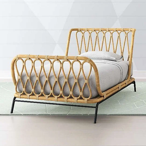 Natural Cane, Rattan bed handcrafted from Natural Cane Rattan