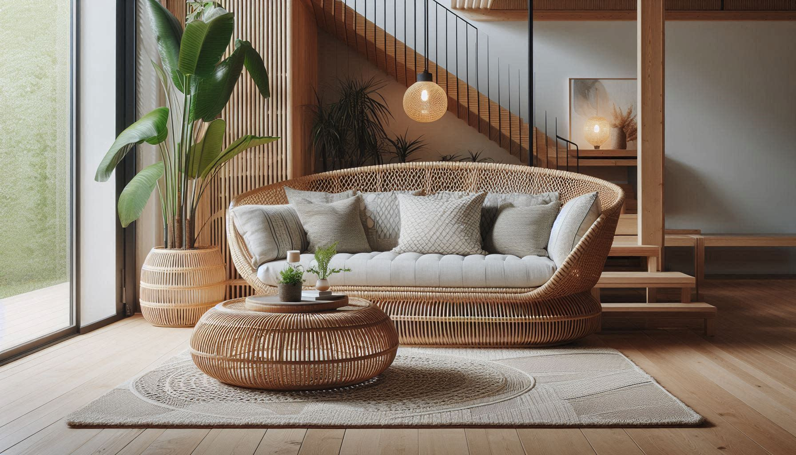 Beautiful Natural Handcrafted cane, Rattan furniture and natural decor at Trinity Crafts