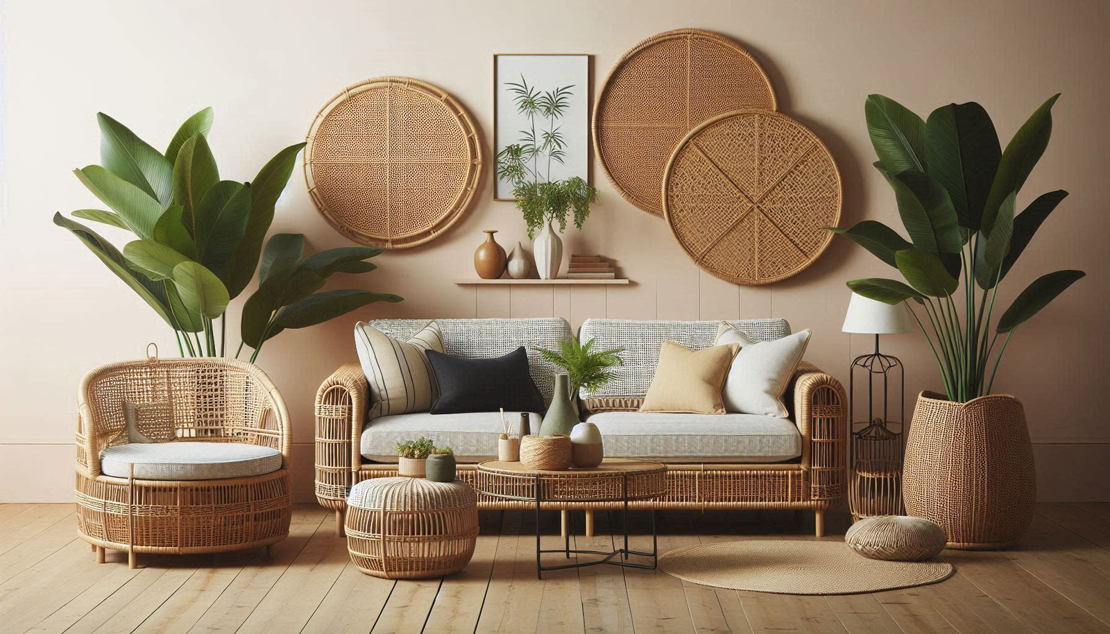 Beautiful Natural Handcrafted cane, Rattan furniture and natural decor at Trinity Crafts