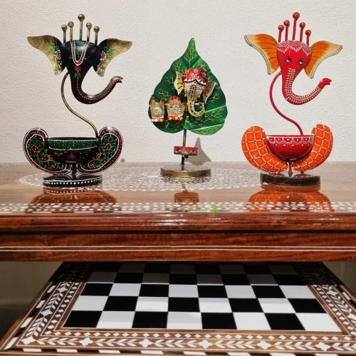 Hand-painted Metal Art Table Decor and Gift Products at Trinity Crafts, Kangra