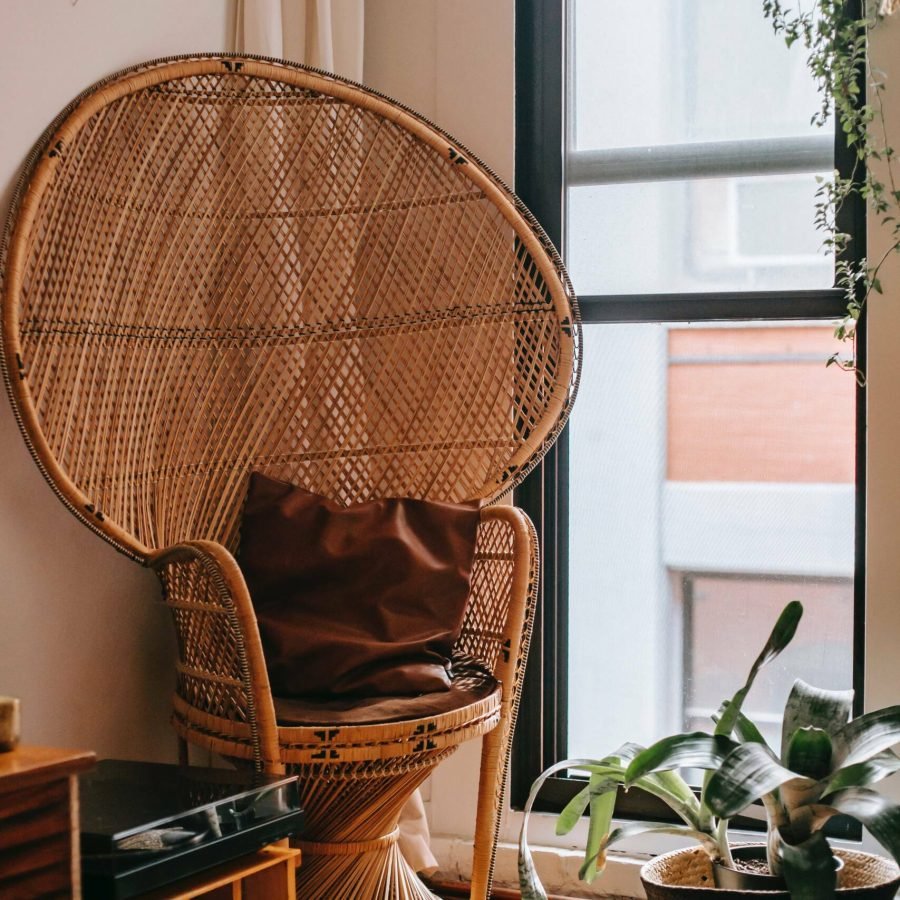 Natural Cane, Rattan Peacock chair