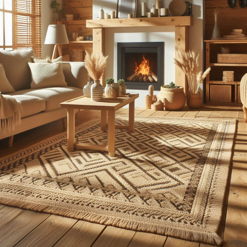 Rugs and other articles handcrafted from standalone Jute and in combination with Chindi, Cotton ropes, and Denim. Available at Trinity Crafts.