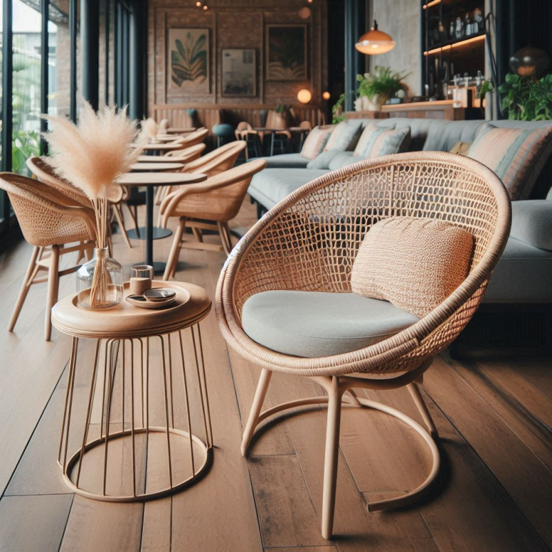 Restaurant cane chairs (2)