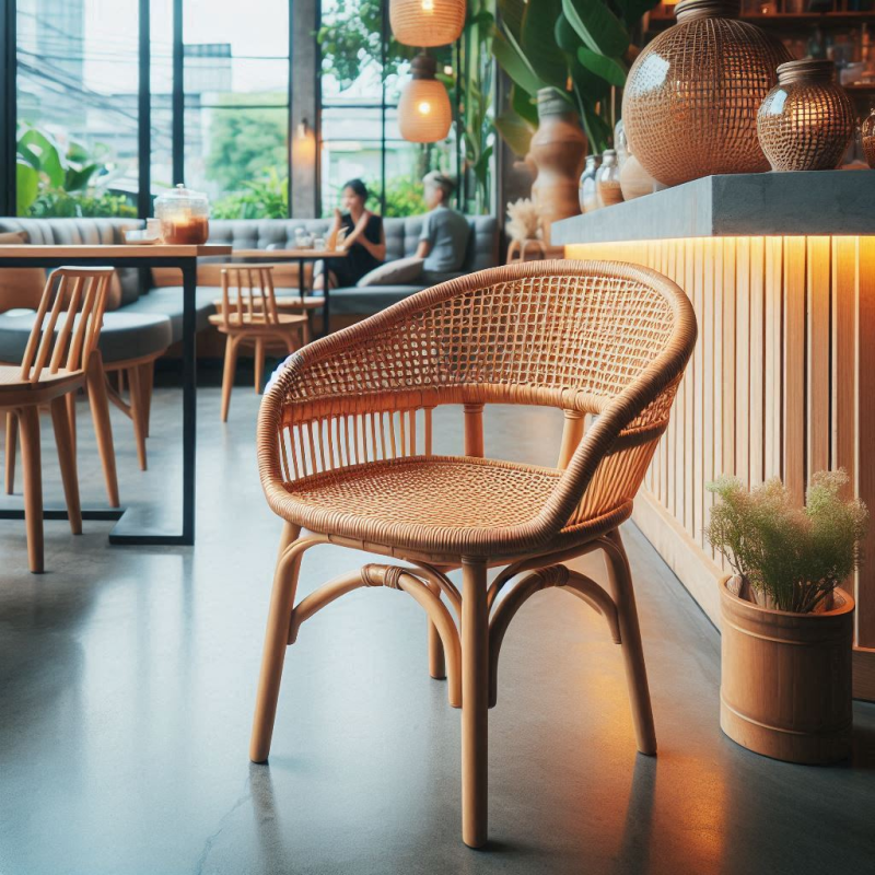 Restaurant cane chairs new design (3)