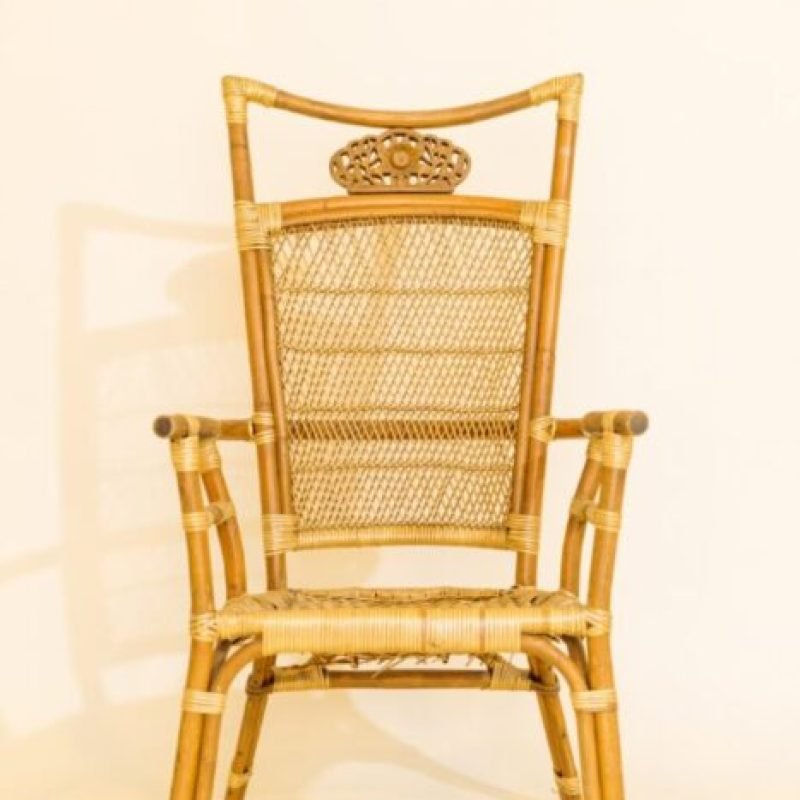 Victorian Rattan, Cane Chair