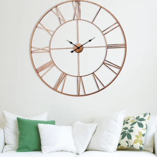 Handcrafted metal wall art cum wall clocks. Available at Trinity Crafts