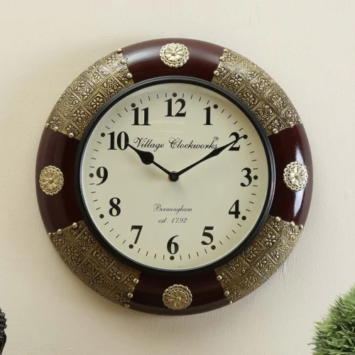 Handcrafted Wood Metal Wall Clocks at Trinity Crafts