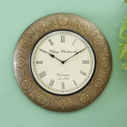 Handcrafted Wood Metal Wall Clocks at Trinity Crafts